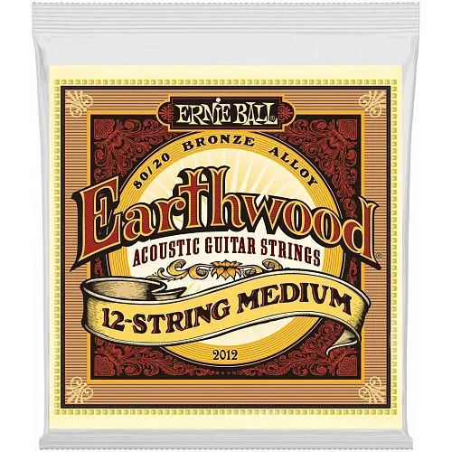 Ernie Ball 2012 (11-52) Earthwood 80/20 Bronze Medium Комплект струн для 12-стр акустической гитары.